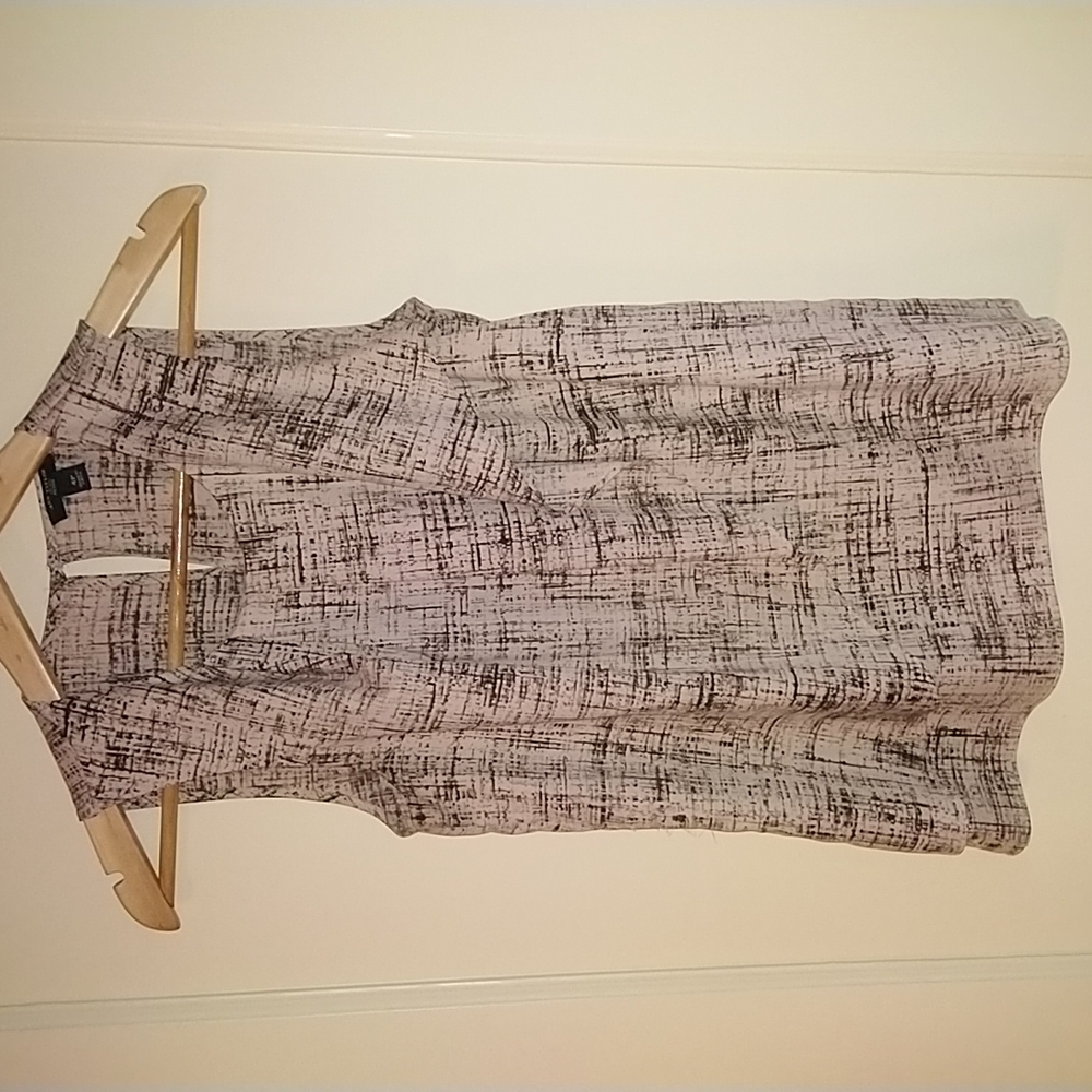 Ann Taylor Brown Ruffle Top 4P